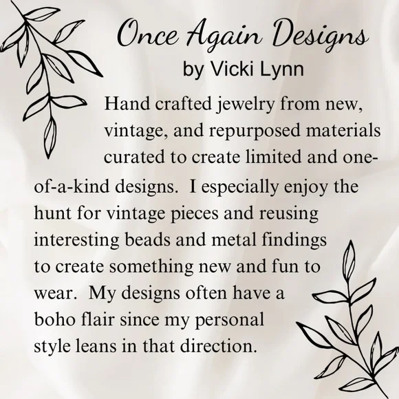 ARTISAN OOAK Sea Green Beaded Crocheted Necklace with Specialty Accents & Charms - Picture 8 of 11